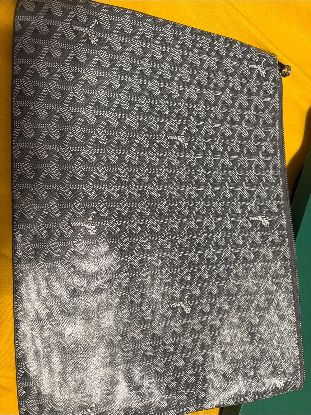 Goyard Senat GM Pouch in Grey
